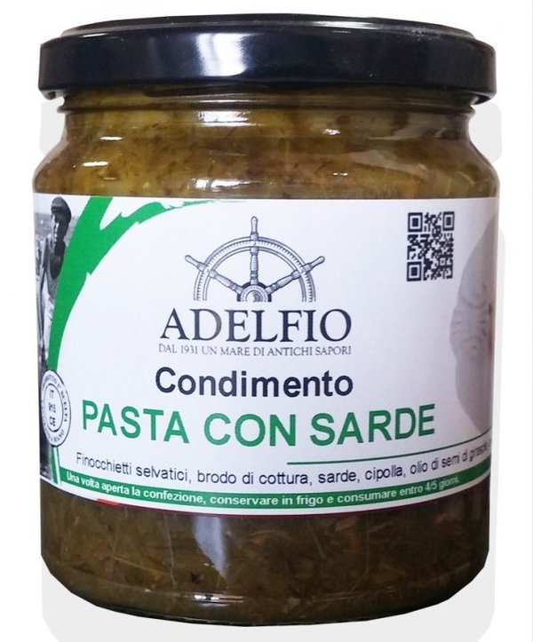 Pasta con Sarde - Sauce mit Sardinen Wilder Fenchel Glas 300g