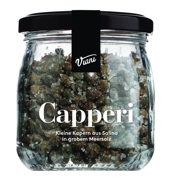 CAPPERI - Kleine Kapern aus Salina 120 g Glas